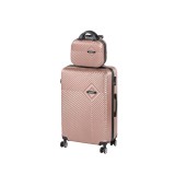 Leziter TraveLux Pro V gurulós bőrönd szett rosegold