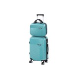 Leziter TraveLux Pro VII gurulós bőrönd szett lagúnakék
