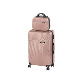 Leziter TraveLux Pro VIII gurulós bőrönd szett rosegold