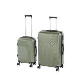 Leziter TraveLux Pro X gurulós bőrönd szett olajzöld