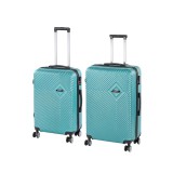 Leziter TraveLux Pro XII gurulós bőrönd szett lagúnakék
