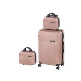 Leziter TraveLux Pro XIV gurulós bőrönd szett rosegold
