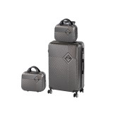 Leziter TraveLux Pro XIV gurulós bőrönd szett szürke