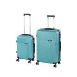 Leziter TraveLux Pro XIX gurulós bőrönd szett lagúnakék