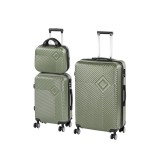 Leziter TraveLux Pro XIX gurulós bőrönd szett olajzöld