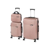 Leziter TraveLux Pro XIX gurulós bőrönd szett rosegold