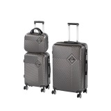 Leziter TraveLux Pro XIX gurulós bőrönd szett szürke