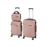 Leziter TraveLux Pro XV gurulós bőrönd szett rosegold
