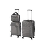 Leziter TraveLux Pro XV gurulós bőrönd szett szürke