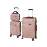 Leziter TraveLux Pro XVI gurulós bőrönd szett rosegold