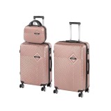 Leziter TraveLux Pro XVII gurulós bőrönd szett rosegold