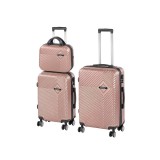 Leziter TraveLux Pro XVIII gurulós bőrönd szett rosegold