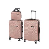 Leziter TraveLux Pro XX gurulós bőrönd szett rosegold
