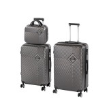Leziter TraveLux Pro XX gurulós bőrönd szett szürke