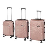 Leziter TraveLux Pro XXI gurulós bőrönd szett rosegold