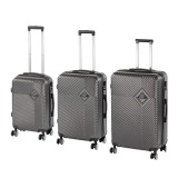 Leziter TraveLux Pro XXI gurulós bőrönd szett szürke