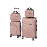 Leziter TraveLux Pro XXIII gurulós bőrönd szett rosegold