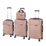 Leziter TraveLux Pro XXIV gurulós bőrönd szett rosegold
