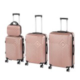 Leziter TraveLux Pro XXIV gurulós bőrönd szett rosegold