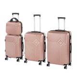 Leziter TraveLux Pro XXV gurulós bőrönd szett rosegold