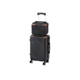 Leziter TraveLux Urban III gurulós bőrönd szett fekete
