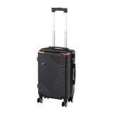 Leziter TraveLux Urban kabinbőrönd keményfedeles levehető kerékkel 50x35x23 cm fekete