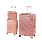 Leziter TraveLux Urban XIX gurulós bőrönd szett rosegold