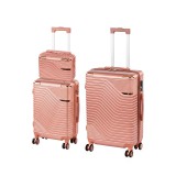 Leziter TraveLux Urban XV gurulós bőrönd szett rosegold