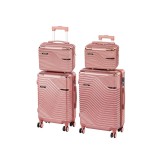 Leziter TraveLux Urban XXII gurulós bőrönd szett rosegold