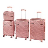 Leziter TraveLux Urban XXV gurulós bőrönd szett rosegold