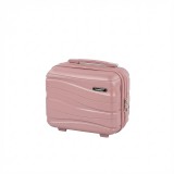 Leziter TraveLux Voyager kisméretű kézi bőrönd keményfedeles 26x31x14 cm mályvarózsaszín