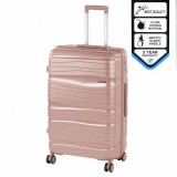 Leziter TraveLux Voyager nagy bőrönd keményfedeles 76x50x29 cm rosegold