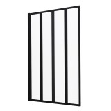 Leziter Tribeca 110x140 cm kádparaván fekete