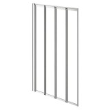 Leziter Tribeca 110x140 cm kádparaván króm