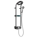 Leziter Tropic digitális zuhanyszett termosztátos csapteleppel fekete