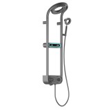 Leziter Tropic digitális zuhanyszett termosztátos csapteleppel szürke