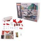 Leziter Tűzoltó szállító repülőgép, 4 tűzoltóautóval, kiegészítőkkel, fény- és hanghatásokkal