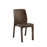 Leziter Vanda műanyag kerti szék barna