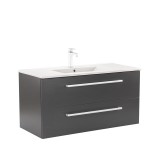 Leziter Vario Clam 100 alsó szekrény mosdóval antracit-antracit
