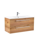 Leziter Vario Clam 100 alsó szekrény mosdóval tölgy-tölgy