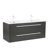 Leziter Vario Clam 120 alsó szekrény mosdóval antracit-antracit