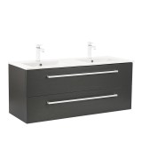 Leziter Vario Clam 120 alsó szekrény mosdóval antracit-antracit