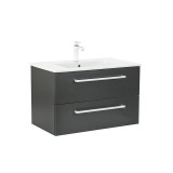 Leziter Vario Clam 80 alsó szekrény mosdóval antracit-antracit