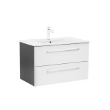 Leziter Vario Clam 80 alsó szekrény mosdóval antracit-fehér