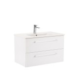 Leziter Vario Clam 80 alsó szekrény mosdóval fehér-fehér