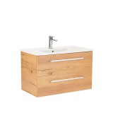 Leziter Vario Clam 80 alsó szekrény mosdóval tölgy-tölgy