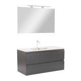 Leziter Vario Forte 100 komplett fürdőszoba bútor antracit-antracit