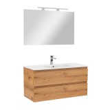 Leziter Vario Forte 100 komplett fürdőszoba bútor tölgy-tölgy