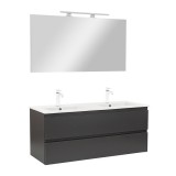 Leziter Vario Forte 120 komplett fürdőszoba bútor antracit-antracit