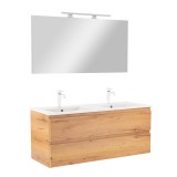 Leziter Vario Forte 120 komplett fürdőszoba bútor tölgy-tölgy